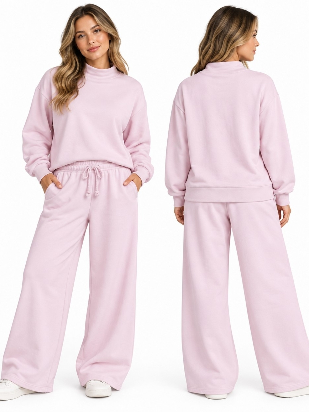 Anthropologie Daily Practice Pink Lounge Set Size M Coastal Grandmother Minimali